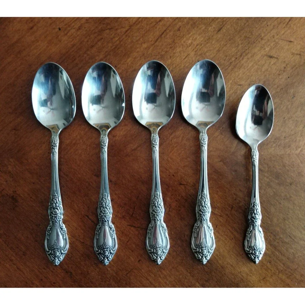 Mixed Lot 5x Oneida Wordsworth Table Soup Spoon 6.8